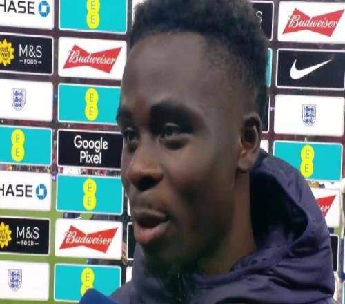 薩卡：能夠回歸英格蘭隊并取得進(jìn)球真的很開(kāi)心，這種感覺(jué)很好